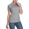 imagebaleaf Womens UPF 50 UV Protection Shirts Short Sleeve TShirts SPF Sun Shirts Quick Dry Outdoor Performance TopsA03short Sleevelight Grey