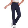 imagebaleaf Womens Fleece Lined Pants Stretch Water Resistant Winter Thermal Travel Pants Cold Weather Gear Pockets Work GolfNavy