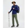 imagebaleaf Mens Hiking Pants Ripstop Lightweight Cargo Waterproof Travel Pants Quick Dry with Zip Pockets UPF 50 WorkArmy Green