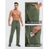 imagebaleaf Mens Hiking Pants Ripstop Lightweight Cargo Waterproof Travel Pants Quick Dry with Zip Pockets UPF 50 WorkArmy Green