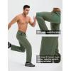 imagebaleaf Mens Hiking Pants Ripstop Lightweight Cargo Waterproof Travel Pants Quick Dry with Zip Pockets UPF 50 WorkArmy Green