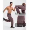 imagebaleaf Mens Hiking Pants Ripstop Lightweight Cargo Waterproof Travel Pants Quick Dry with Zip Pockets UPF 50 WorkDark Brown