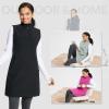 imagebaleaf Womens Polar Fleece Dress Long Vest Sweatshirt Tunic Dress Quarter Zip Pullover Winter Outfits Pocket02black