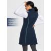 imagebaleaf Womens Polar Fleece Dress Long Vest Sweatshirt Tunic Dress Quarter Zip Pullover Winter Outfits PocketBlue