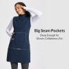 imagebaleaf Womens Polar Fleece Dress Long Vest Sweatshirt Tunic Dress Quarter Zip Pullover Winter Outfits PocketBlue