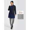 imagebaleaf Womens Polar Fleece Dress Long Vest Sweatshirt Tunic Dress Quarter Zip Pullover Winter Outfits PocketNavy Blue
