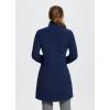 imagebaleaf Womens Polar Fleece Dress Long Vest Sweatshirt Tunic Dress Quarter Zip Pullover Winter Outfits PocketNavy Blue