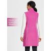 imagebaleaf Womens Polar Fleece Dress Long Vest Sweatshirt Tunic Dress Quarter Zip Pullover Winter Outfits PocketPink
