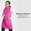 imagebaleaf Womens Polar Fleece Dress Long Vest Sweatshirt Tunic Dress Quarter Zip Pullover Winter Outfits PocketPink