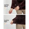 imagebaleaf Womens Quarter Zip Sherpa Fleece Pullover Lightweight Long Sleeve Warm Winter Sweater Jackets with Zipper PocketDark Brown