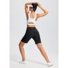 imagebaleaf 8quot Bermuda Long Shorts for Women Cotton Athletic Sweat Tummy Control Casual Lounge SummerBlack