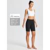 imagebaleaf 8quot Bermuda Long Shorts for Women Cotton Athletic Sweat Tummy Control Casual Lounge SummerBlack