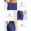 imagebaleaf 8quot Bermuda Long Shorts for Women Cotton Athletic Sweat Tummy Control Casual Lounge SummerLight Blue