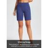 imagebaleaf 8quot Bermuda Long Shorts for Women Cotton Athletic Sweat Tummy Control Casual Lounge SummerLight Blue