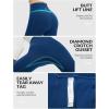 imagebaleaf Super High Waisted Leggings for Women with Pockets Stretchy Tummy Control Soft Yoga Workout Gym Petite PantsNavy Blue