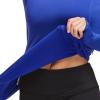 imagebaleaf Thermal Shirts for Women Long Sleeve Fleece Tops Running Workout Cold Weather Gear Compression Zipper PocketRoyal Blue