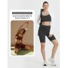 imagebaleaf Women 8quot Biker Shorts with Pockets High Waisted Workout Short Tummy Control Yoga Gym Spandex Running VolleyballBlack