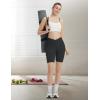 imagebaleaf Women 8quot Biker Shorts with Pockets High Waisted Workout Short Tummy Control Yoga Gym Spandex Running VolleyballBlack