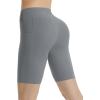 imagebaleaf Women 8quot Biker Shorts with Pockets High Waisted Workout Short Tummy Control Yoga Gym Spandex Running VolleyballDark Gray