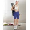 imagebaleaf Women 8quot Biker Shorts with Pockets High Waisted Workout Short Tummy Control Yoga Gym Spandex Running VolleyballNavy Blue