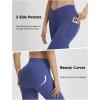 imagebaleaf Women 8quot Biker Shorts with Pockets High Waisted Workout Short Tummy Control Yoga Gym Spandex Running VolleyballNavy Blue