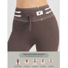 imagebaleaf Women 8quot Biker Shorts with Pockets High Waisted Workout Short Tummy Control Yoga Gym Spandex Running VolleyballSeal Brown