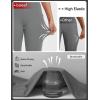 imagebaleaf Womens 17quot High Waisted Capri Leggings with Pockets Tummy Control Yoga Gym Capris PantsDark Gray