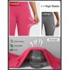 imagebaleaf Womens 17quot High Waisted Capri Leggings with Pockets Tummy Control Yoga Gym Capris PantsRose Red
