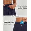 imagebaleaf Womens 3quot Athletic Shorts High Waist Running Workout Shorts with Zipper Pockets Gym Sports Quick Dry UPF 50Navy Blue