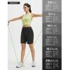 imagebaleaf Womens 7quot Athletic Running Shorts Long Workout Shorts High Waisted Quick Dry 4 Zipper Pockets UPF50Black