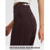 imagebaleaf Womens Ankle Barrel Pants Stretch Travel Pants Petite Work Pants Casual Slacks with PocketsDark Brown