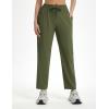 imagebaleaf Womens Athletic Running Pants Stretch Quick Dry Zipper Pocket High Waisted Sweatpants Hiking Walking UPF 50Army Green