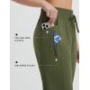 imagebaleaf Womens Athletic Running Pants Stretch Quick Dry Zipper Pocket High Waisted Sweatpants Hiking Walking UPF 50Army Green