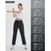 imagebaleaf Womens Athletic Running Pants Stretch Quick Dry Zipper Pocket High Waisted Sweatpants Hiking Walking UPF 50Black