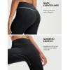 imagebaleaf Womens Capri Leggings with 3 Pockets Tummy Control 21quot Inseam Workout Capris Yoga PantsBlack