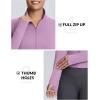 imagebaleaf Womens Fleece Jacket for Running Zip Up Jackets Cold Weather Gear Workout Bbl Tights YogaGrape