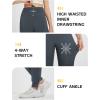 imagebaleaf Womens Fleece Lined Joggers Water Resistant Hiking Pants High Waisted Winter Thermal Sweatpants Zipper PocketsDark Gray