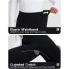 imagebaleaf Womens Fleece Lined Leggings Thermal Hiking Pants Water Resistant Pockets Winter Warm Cargo Insulated TightsBlack