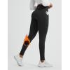 imagebaleaf Womens Fleece Lined Leggings Thermal Winter Warm Pants High Waisted Cold Weather Tights with Cross PocketsBlack