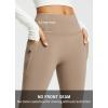 imagebaleaf Womens Fleece Lined Pants Water Resistant Winter Thermal Warm Flare Leggings Bell Bottom Yoga Pants with PocketsCocoa Creme