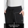 imagebaleaf Womens Fleece Lined Pants WaterResistant Sweatpants Winter Thermal Ski Hiking Running JoggersBlack