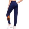 imagebaleaf Womens Fleece Lined Pants WaterResistant Sweatpants Winter Thermal Ski Hiking Running JoggersBlue