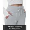 imagebaleaf Womens Fleece Lined Pants WaterResistant Sweatpants Winter Thermal Ski Hiking Running JoggersLight Grey New