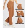 imagebaleaf Womens Fleece Lined Pants Yoga Pants Warm Thermal Winter High Waisted Straight Leg Leggings with 6 PocketsLight Brown