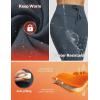 imagebaleaf Womens Fleece Lined Thermal Leggings High Waisted Warm Winter Running Hiking Pants with Pockets Water ResistantDark Gray