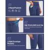 imagebaleaf Womens Fleece Lined Thermal Leggings High Waisted Warm Winter Running Hiking Pants with Pockets Water ResistantNavy Blue