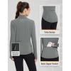 imagebaleaf Womens Fleece Running Jacket Water Resistant Full Zip Winter Cold Weather Gear Thermal Cycling Workout JacketsBgray