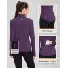 imagebaleaf Womens Fleece Running Jacket Water Resistant Full Zip Winter Cold Weather Gear Thermal Cycling Workout JacketsBpurple