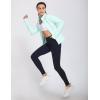 imagebaleaf Womens Fleece Running Jacket Water Resistant Full Zip Winter Cold Weather Gear Thermal Cycling Workout JacketsGreen