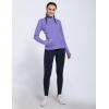 imagebaleaf Womens Fleece Running Jacket Water Resistant Full Zip Winter Cold Weather Gear Thermal Cycling Workout JacketsPurple